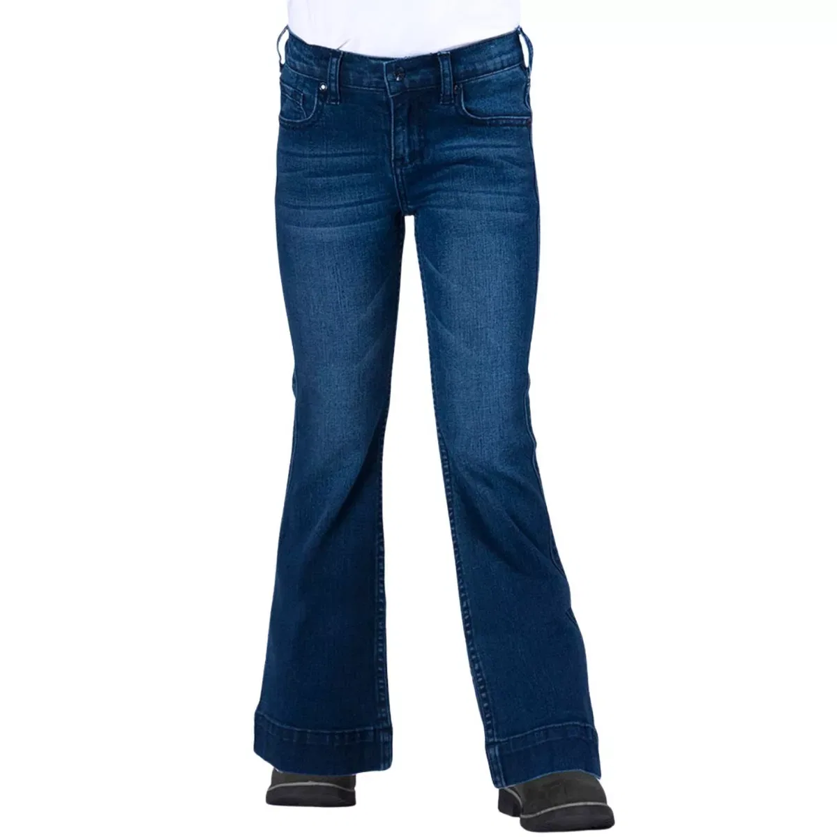 Детские джинсы для девочек из стрейчевого денима Cowgirl Tuff Co., Medium Wash