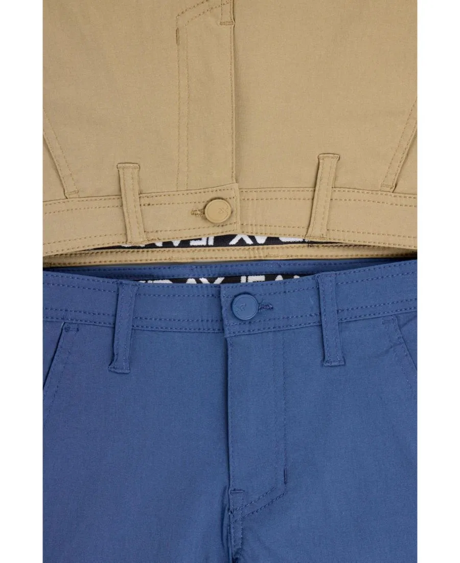 Детские шорты для мальчиков с застежкой Big Boys 2 Pack Flex Waist Nylon Golf Chino Shorts XRAY, Dk Kh/Srgsss — фото 4
