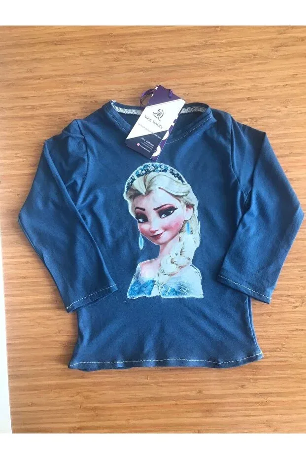 Детская футболка с принтом Elsa Miss Madly, Indigo