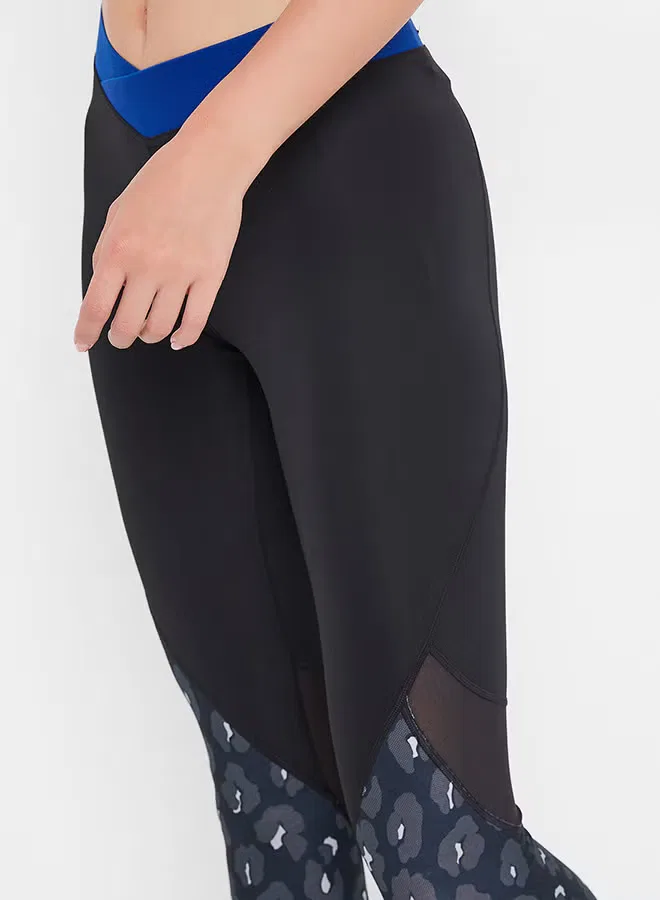 Леггинсы с эластичным поясом Alphaskin Adidas, черный — фото 4