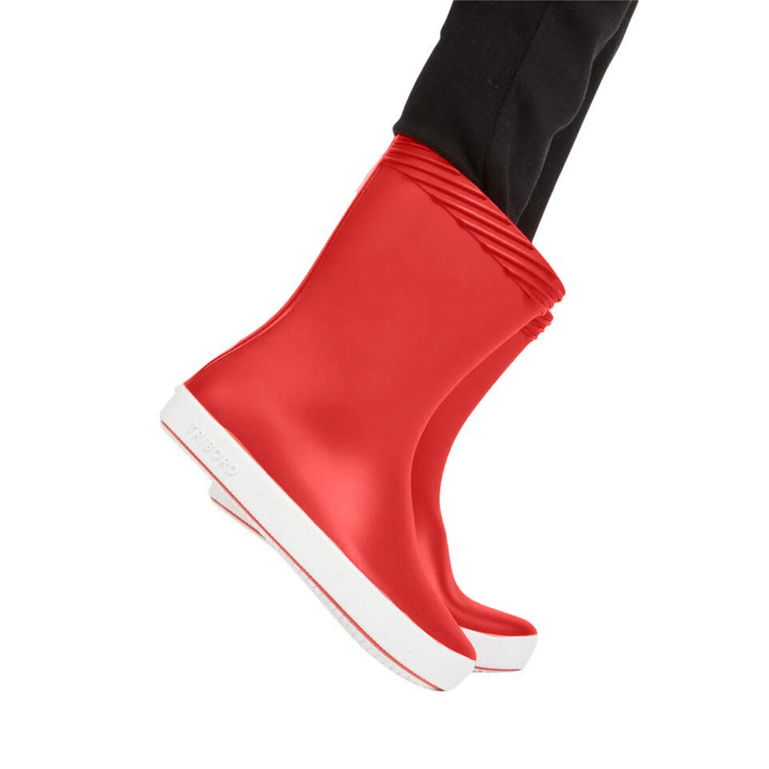 Детские резиновые сапоги Gummistiefel Regenstiefel Kinder 100 Decathlon, Scharlachrot Ultraweiß