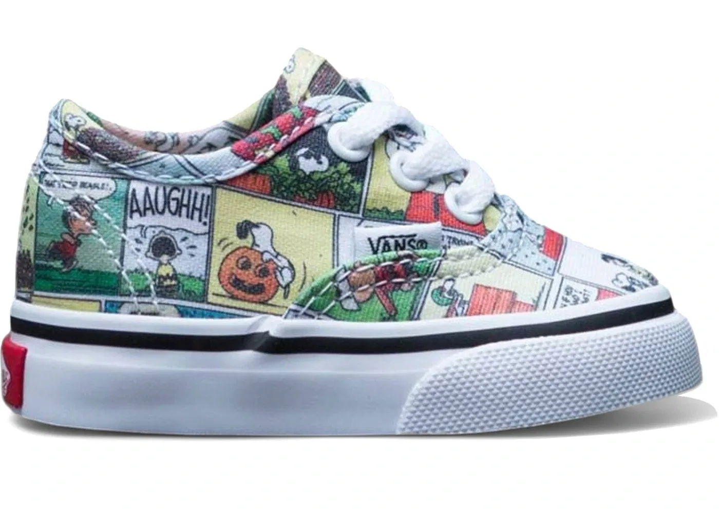 Детские кеды Lifestyle с принтом Vans Authentic Peanuts Comic Vans, Black/True White