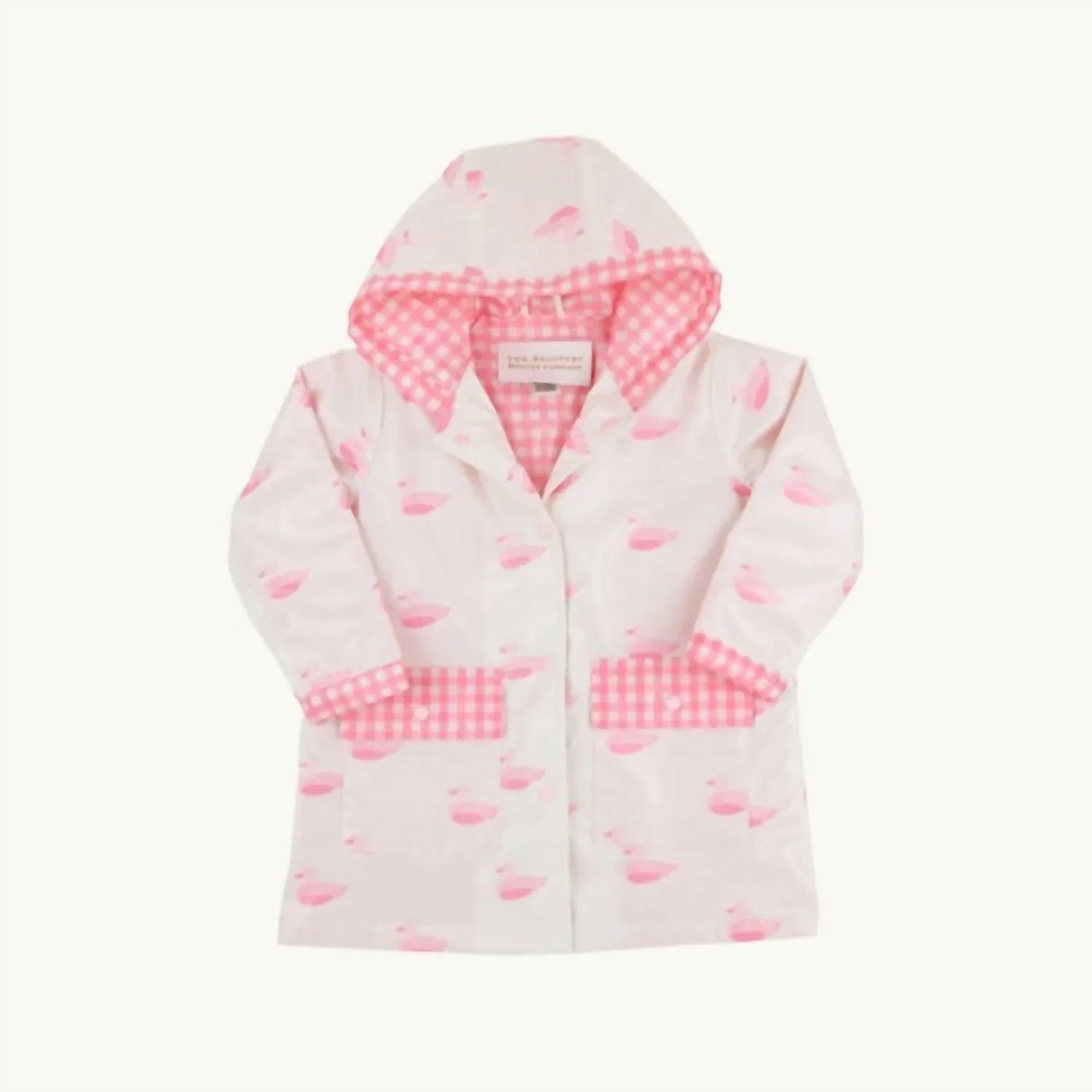 Детский дождевик с принтом Merrimack Quack Sunshine Slicker Beaufort Bonnet, Palm Beach Pink — фото 2