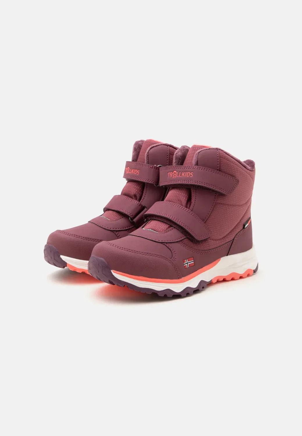 Детские зимние ботинки Hafjell унисекс - зимние ботинки Trollkids, Frozen Berry/Deep Ruby /Pink Salmon — фото 2