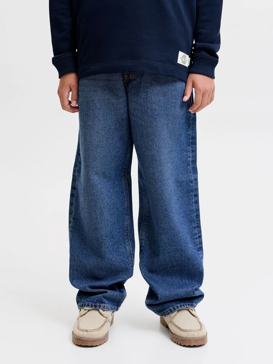 Джинсы Jack & Jones Junior Baggy Jeans 'JJIALEX' синего цвета — фото 2