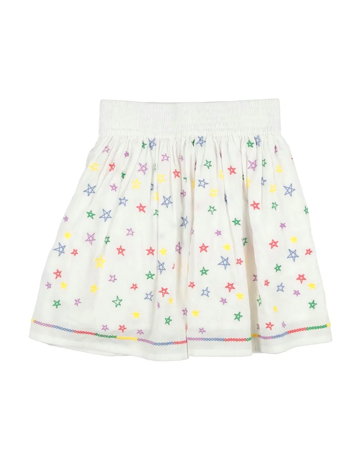 Детская юбка для девочек с принтом Stella Mccartney Kids, белый — фото 2