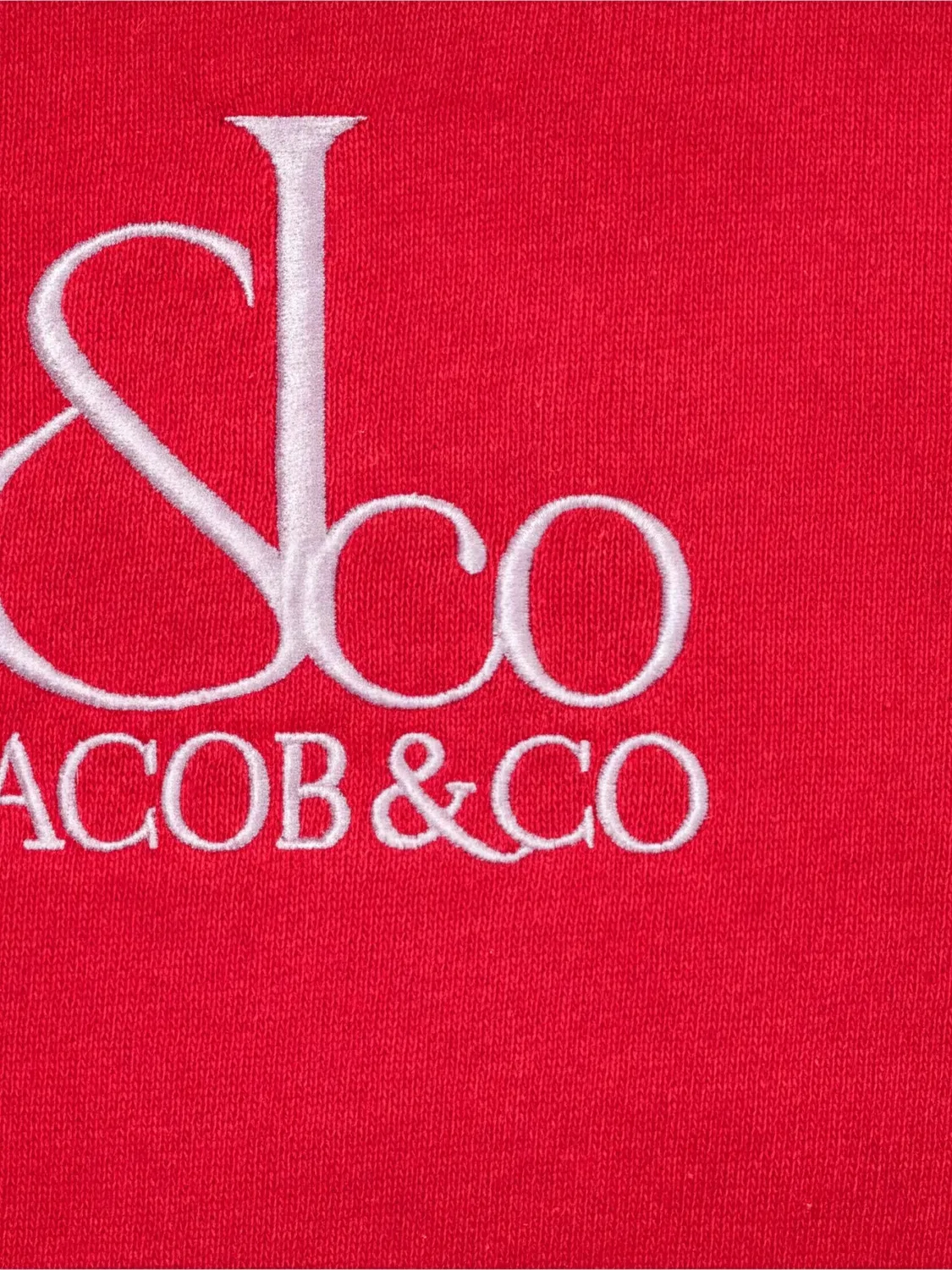 Толстовка с вышитым логотипом из коллаборации с La Martina x Jacob & Co Supreme, красный — фото 3