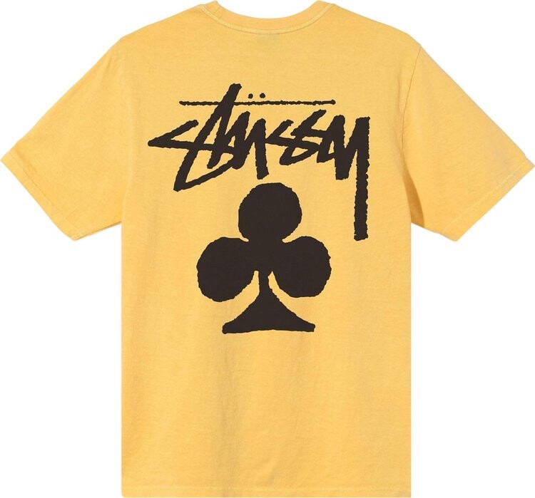 Футболка Stussy Club Pigment Dyed Tee 'Yellow', желтый — фото 3