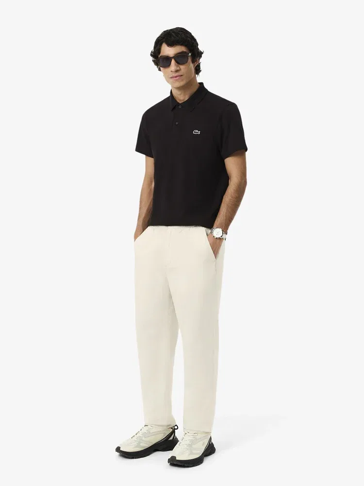 Чиносы из льна с эластичным поясом LACOSTE, Ivory