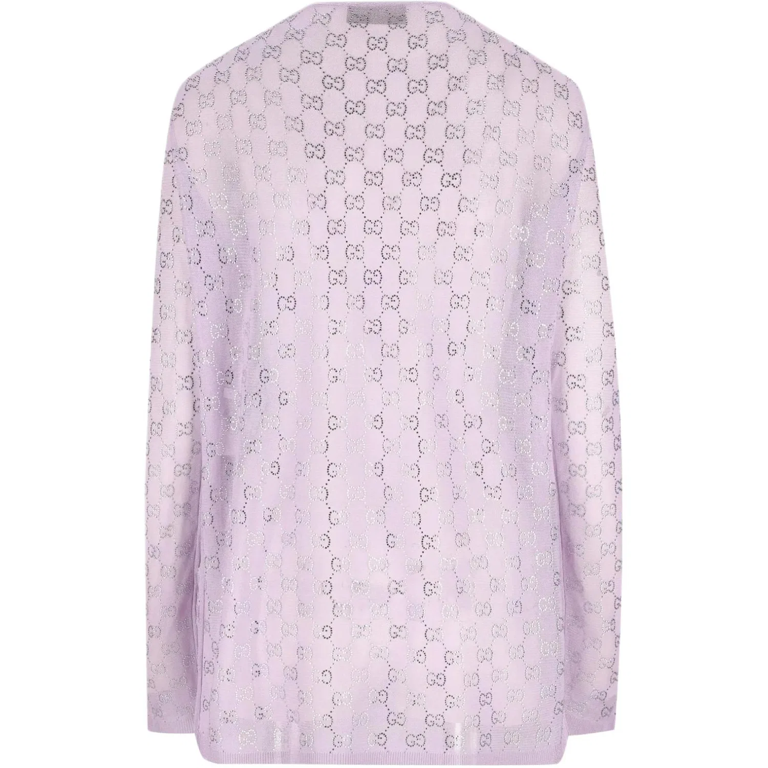 Женская футболка с монограммой и декором GUCCI, Purple — фото 3