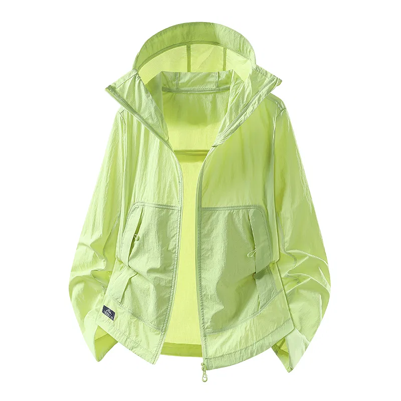 Детская куртка от солнца с капюшоном тонкая Sugarfunk, Upgraded Olive Green
