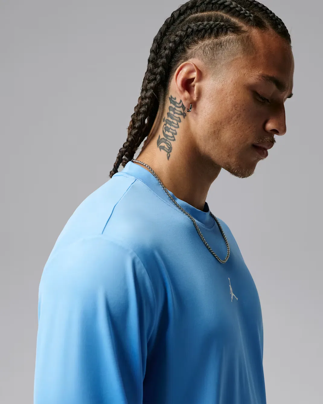 Мужская футболка с длинными рукавами Dri-FIT Jordan Sport Essentials, University Blue — фото 3