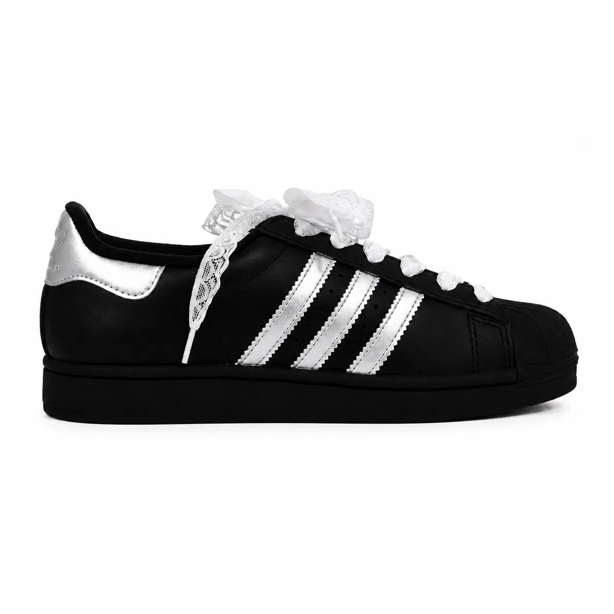Кроссовки для скейтбординга Superstar 2, Adidas Originals, Black Silver — фото 4