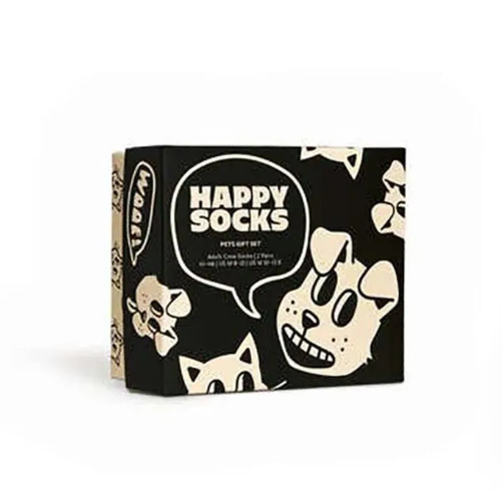 Детские носки с принтом Happy Socks Pack 2 Pets, Multicolor, Weiss — фото 4