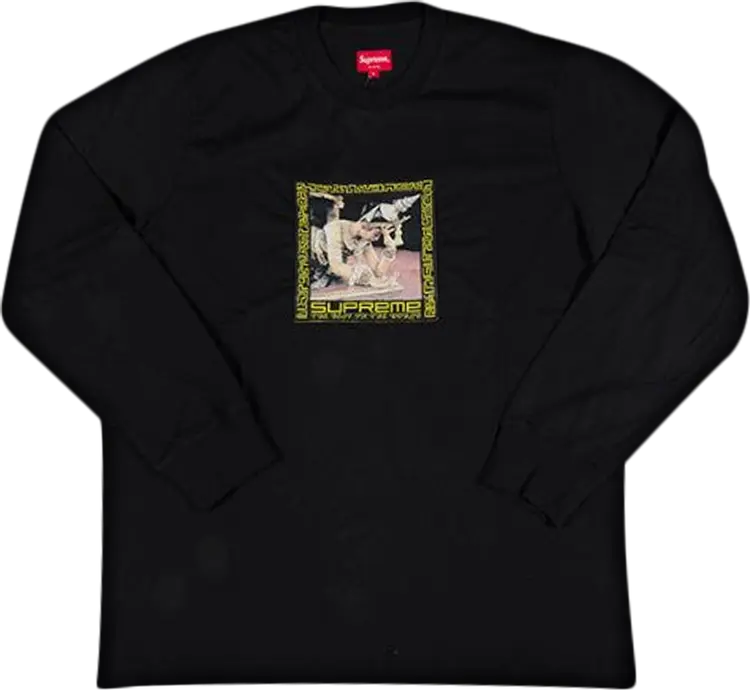 

Футболка Supreme Best In The World Long-Sleeve T-Shirt 'Black', черный