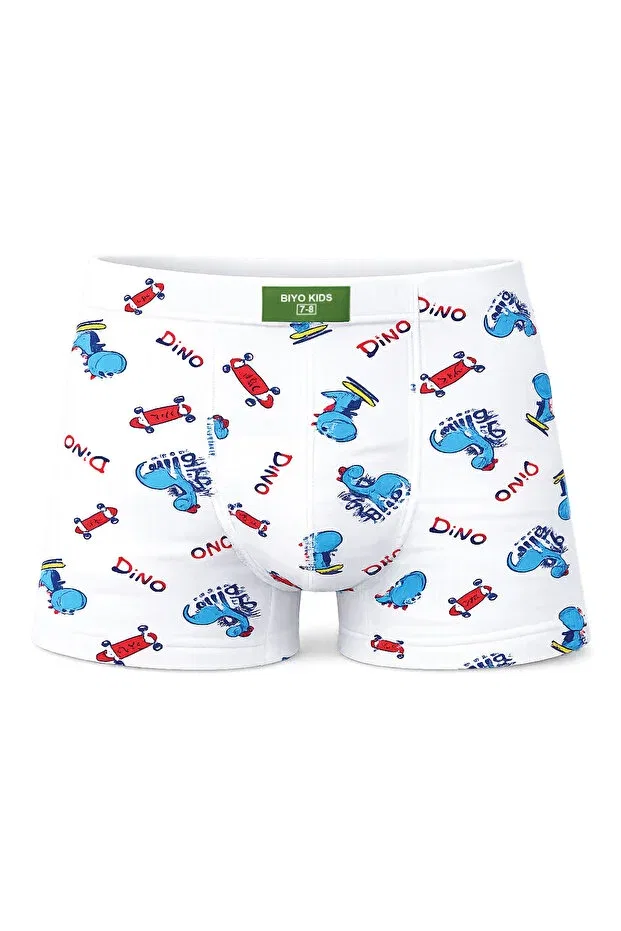 Детские боксеры для мальчиков с принтом 5-pack Dinosaur Patterned Biyokids, Multicolor — фото 3