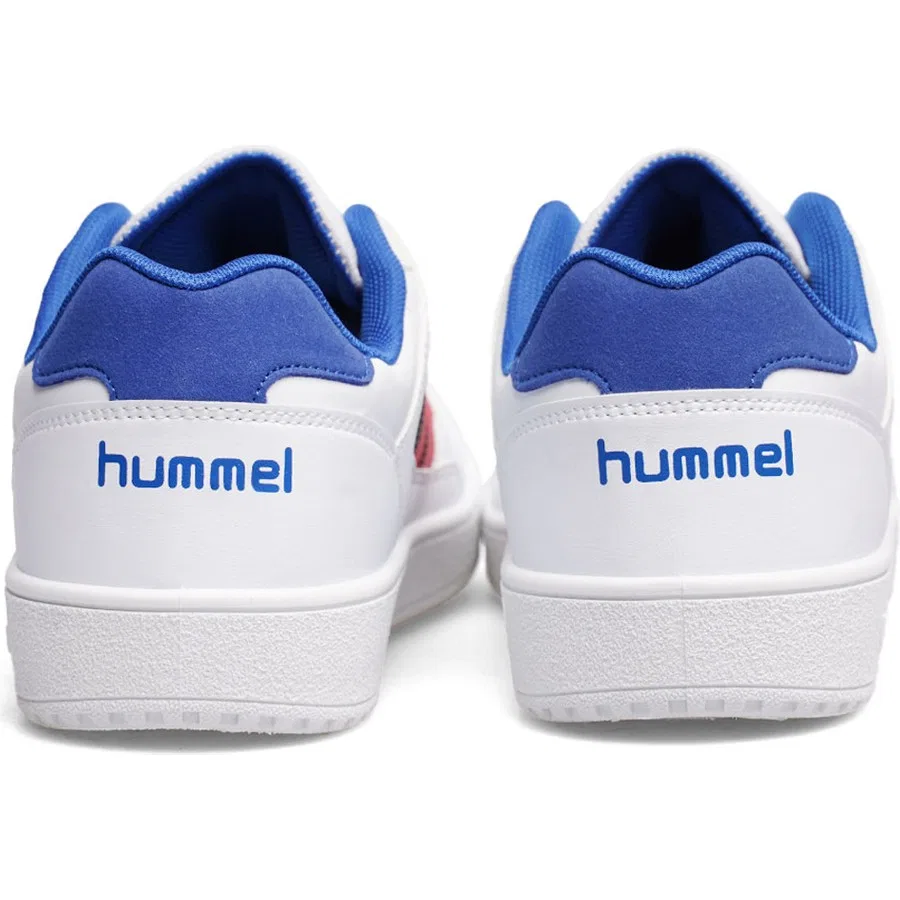 Кроссовки с шнуровкой Court 1990 Hummel, Бело-синий — фото 4