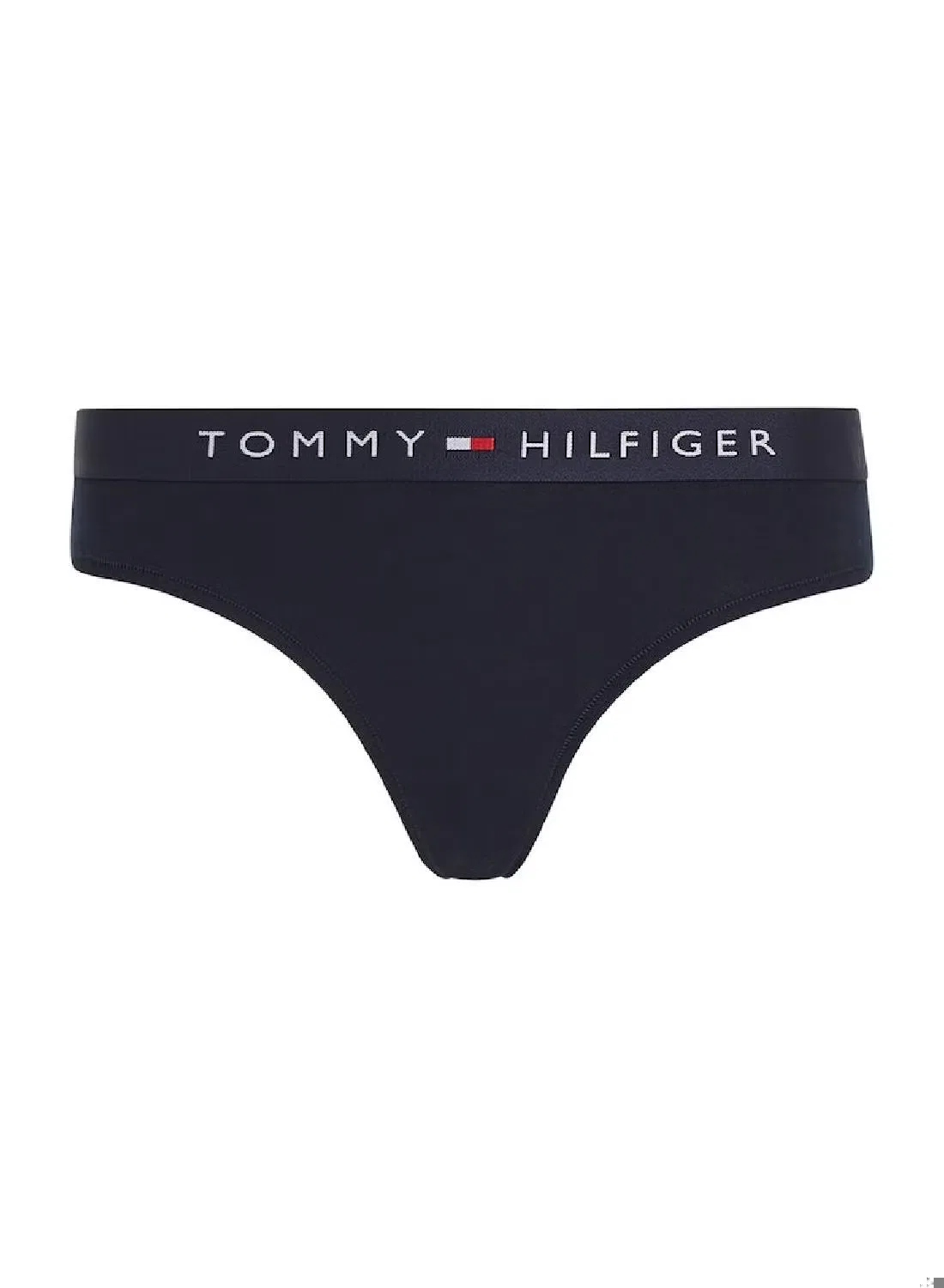 Трусы-стринги с логотипом на поясе Original logo waistband Tommy Hilfiger, голубой