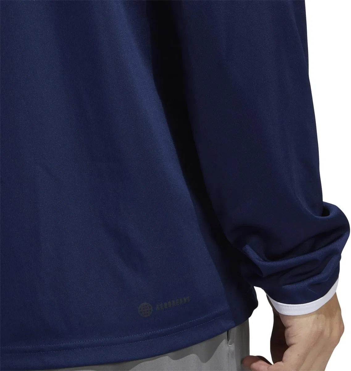 Детская футболка с капюшоном и молнией Squadra 21 adidas, Navy Blue/White — фото 4