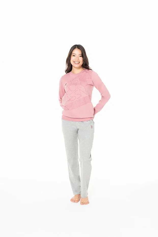 Женская пижама с длинным рукавом U.S. Polo Assn., Dried Rose