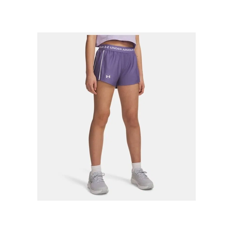 Детские шорты из мягкого трикотажа Under Armour UA Tech Play Up, Фиолетовый