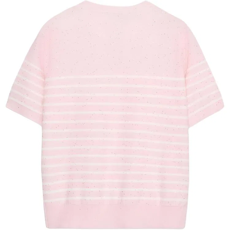 Женский свитер с круглым вырезом Light Pink Red ZARA, Light Pink Red — фото 3