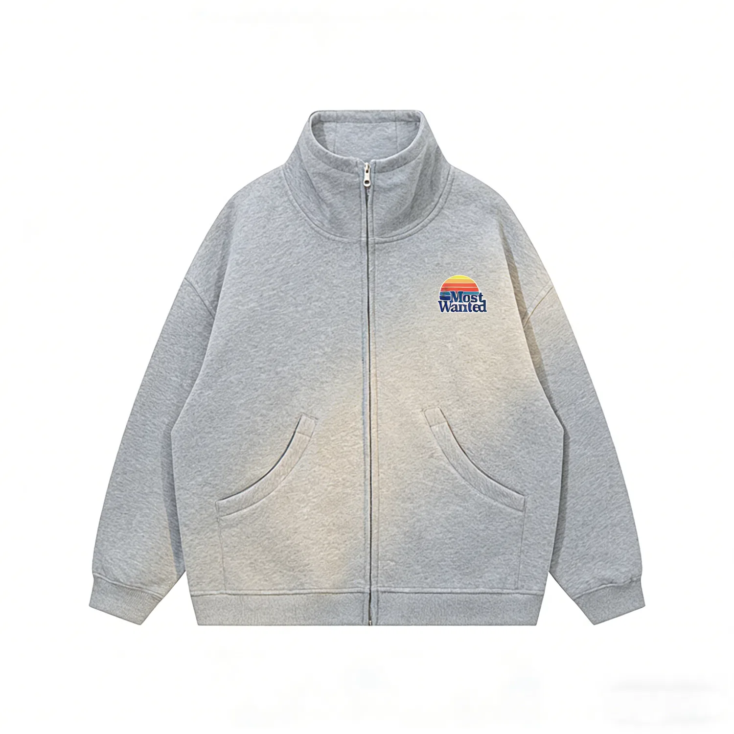 Детская толстовка с принтом радуги Classic Rainbow MostwantedLab, Heather Gray