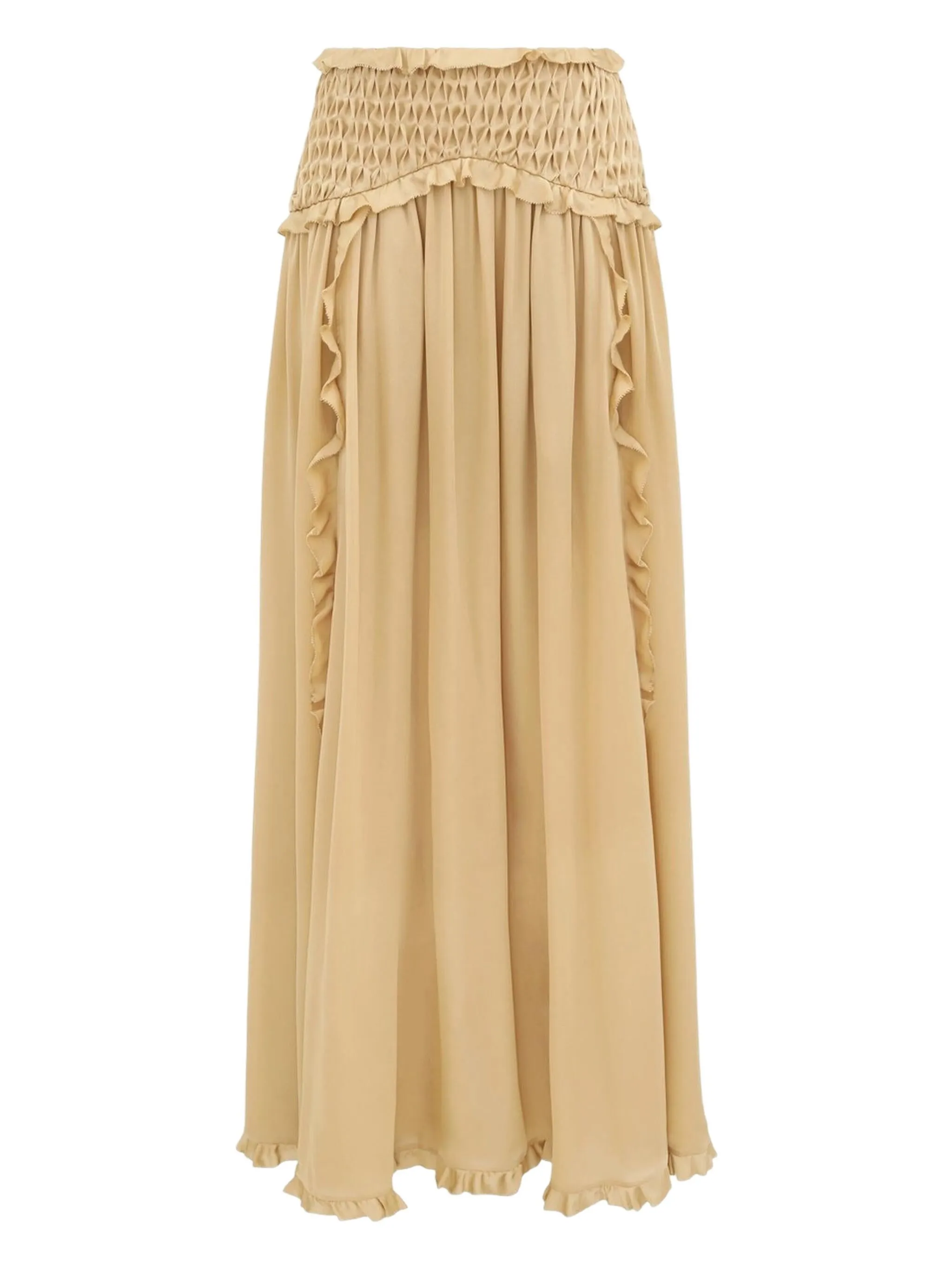 

Юбка макси Hypnotic с оборками Zimmermann, бежевый