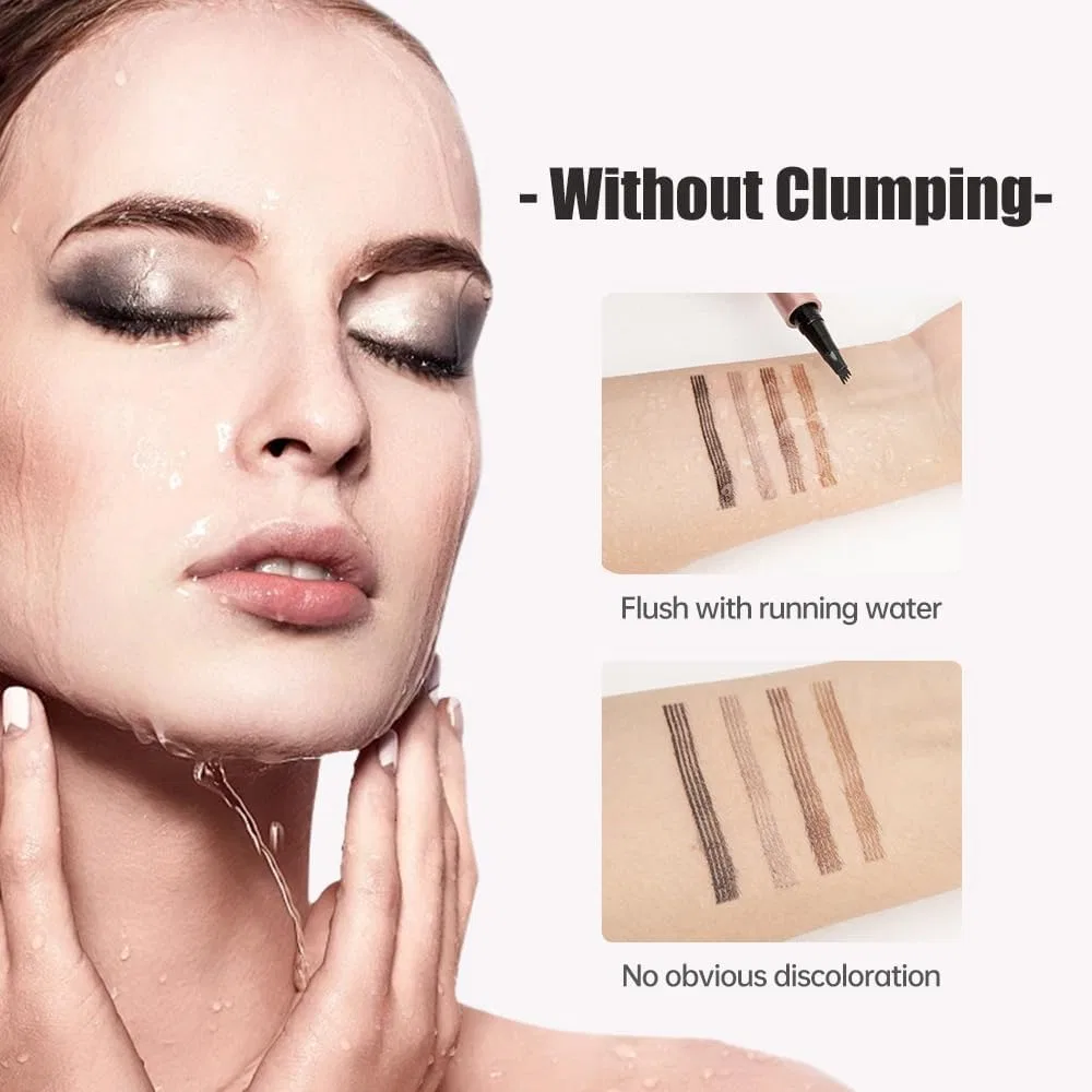 Карандаш для бровей Microblading, 4-зубчатый наконечник, Generisch, 15 г, Black — фото 2