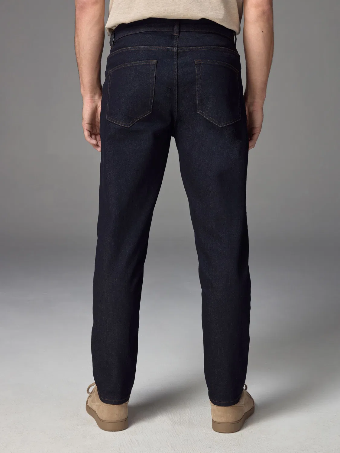 Джинсы классические, зауженные Next, Blue Indigo Rinse — фото 4