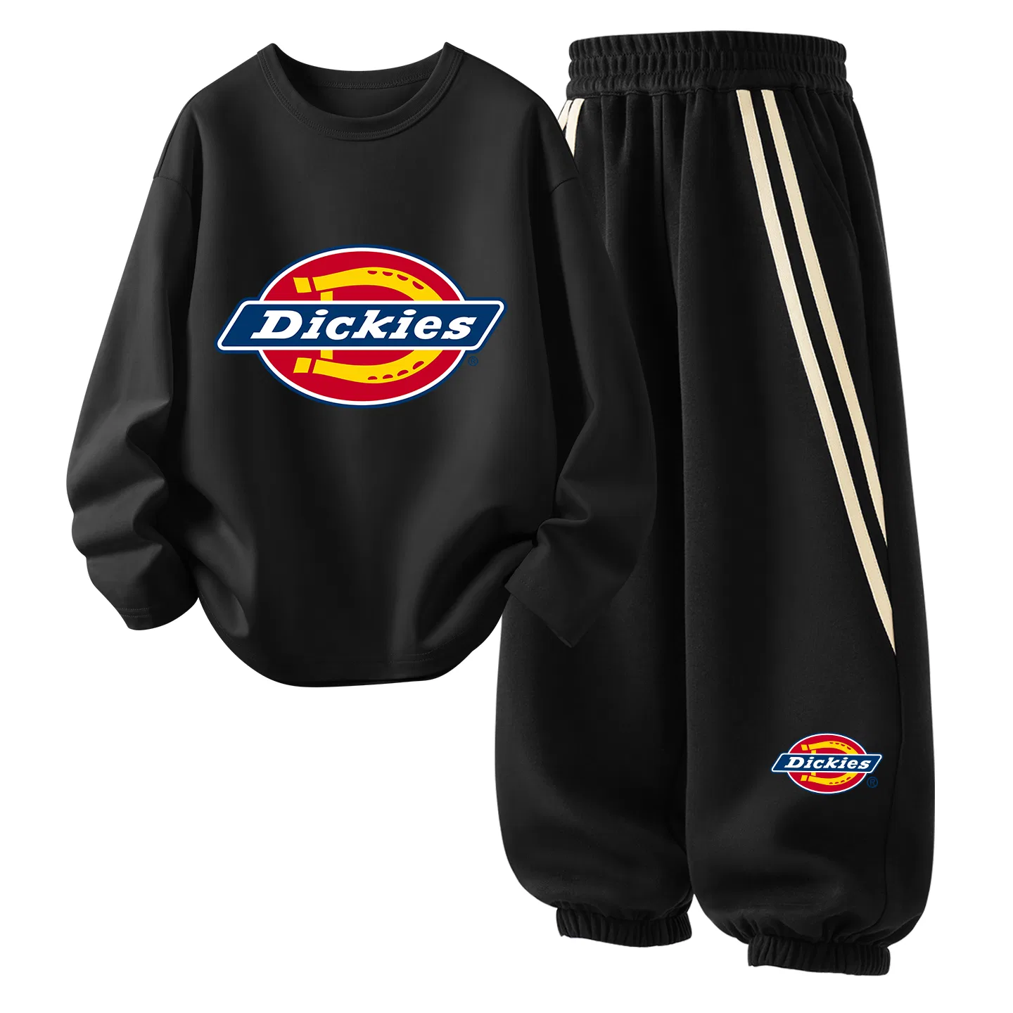Детский спортивный костюм с принтом Dickies, Vintage Green/Navy Blue — фото 3