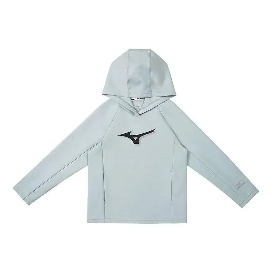 Худи с капюшоном, бирюзовое, Mizuno