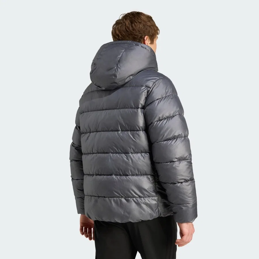 Куртка-пуховик с капюшоном Sportswear Essentials CLIMAWARM Synthetic Down Puffer Hooded Jackets adidas, Черный — фото 2