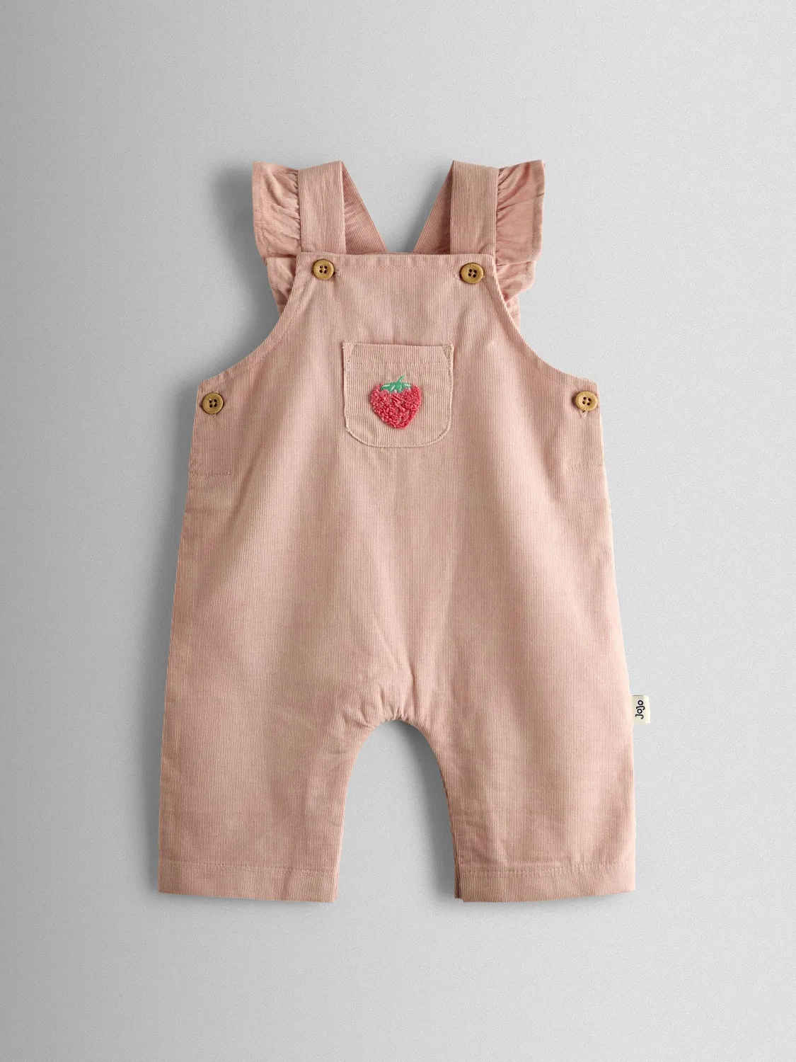 Комбинезон с боди, Strawberry Jojo Maman Bébé, розовый — фото 2