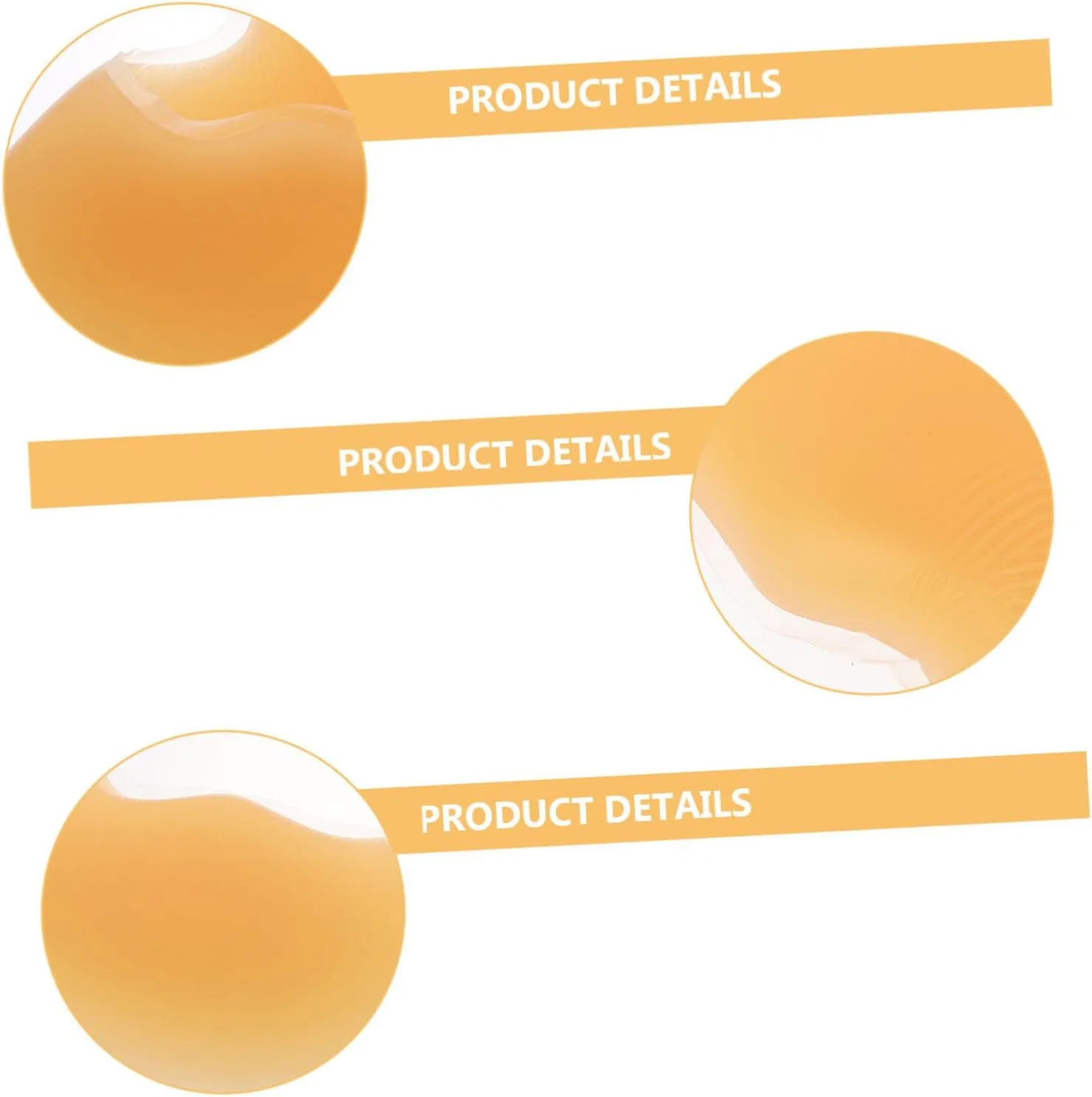 Подушка для лица из силикона, Beatifufu, 1 шт, 31x26.5 см, Orange — фото 2