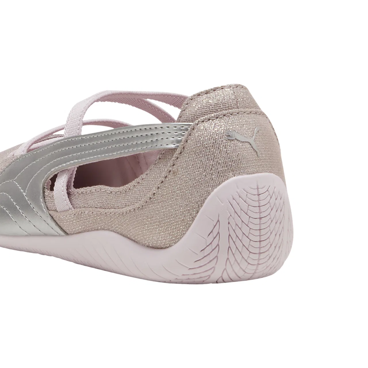 Детские балетки для девочек с ремешками PUMA Speedcat Ballet Let It Shine, Misty Pink/Powder Pink — фото 3