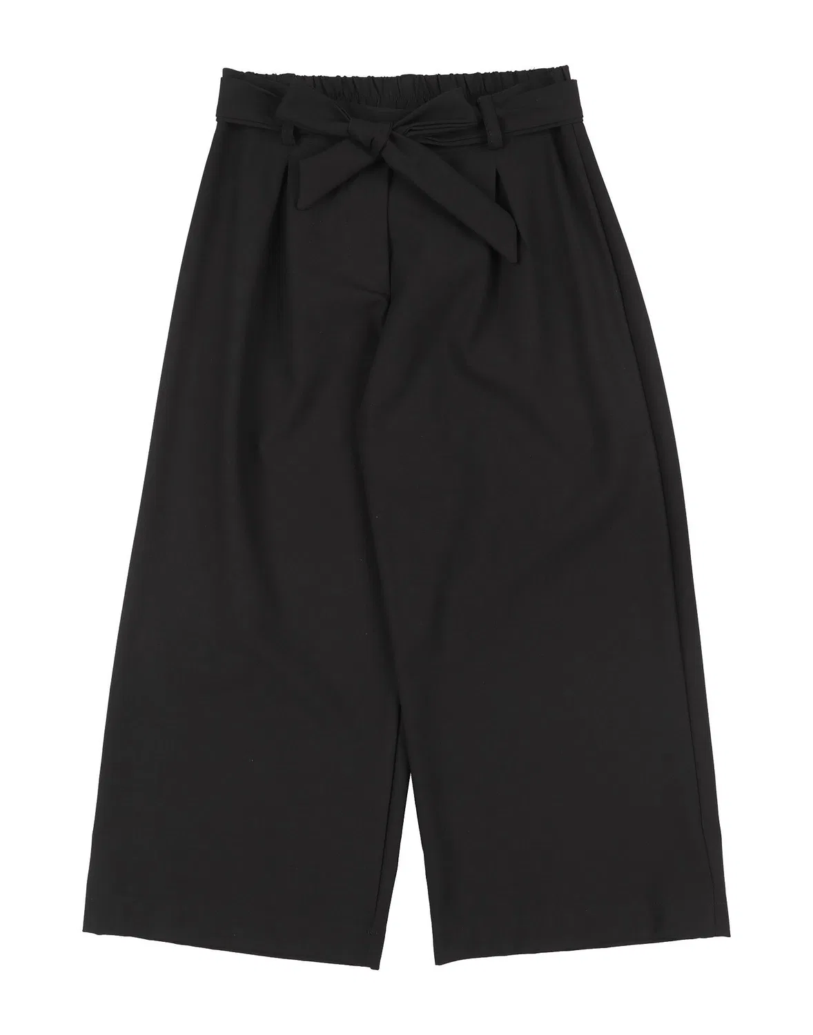 Брюки из крепа с поясом Black Janice, черный