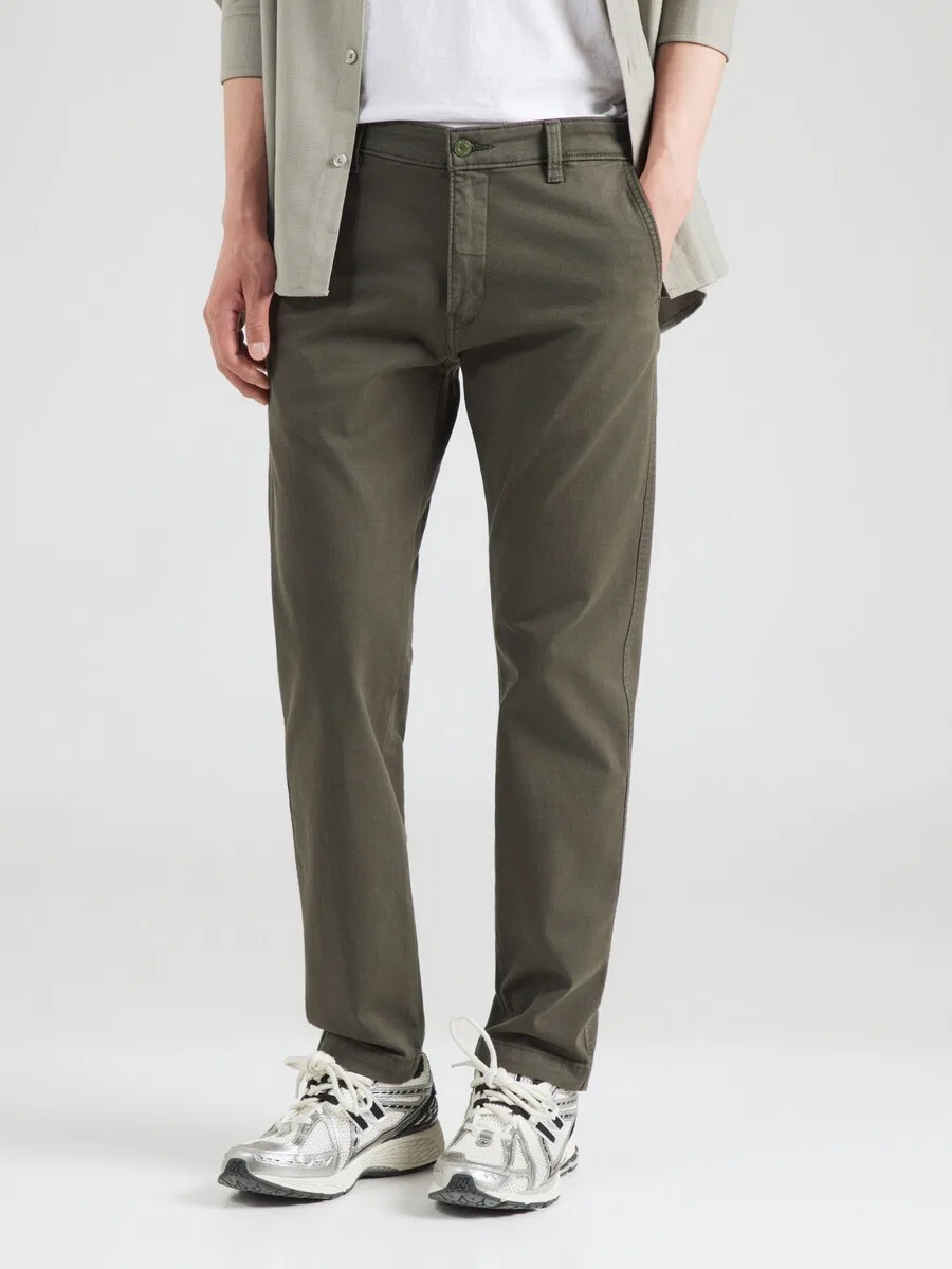 Брюки-чиносы LEVI'S зауженного кроя 'XX CHINO STD II' оливкового цвета — фото 3