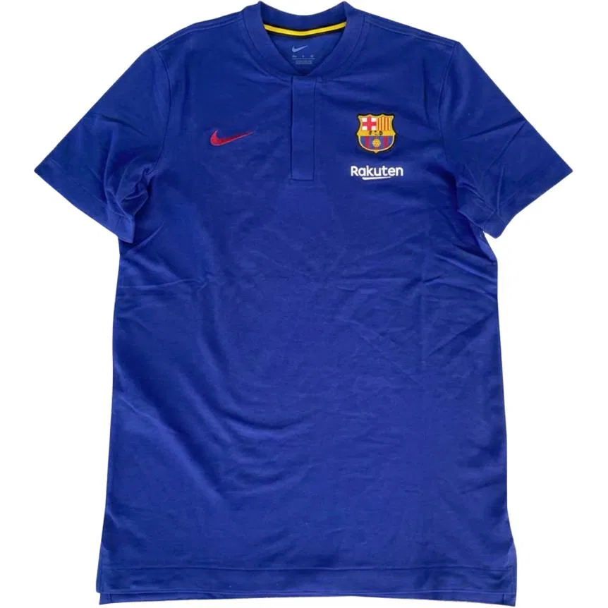 Мужское поло с воротником Nike Blue