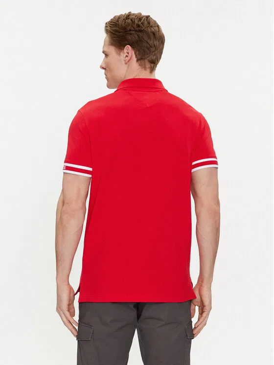 Поло slim fit Monotype Tommy Hilfiger, красный — фото 3