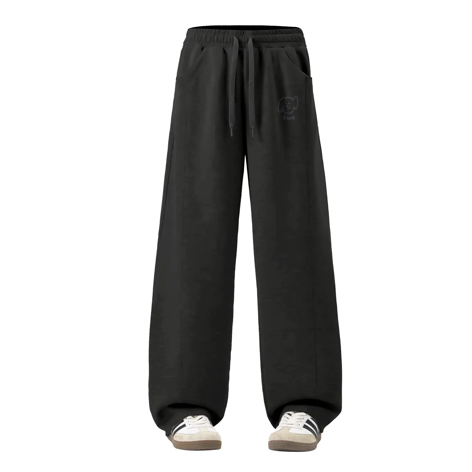 Детские повседневные брюки прямого кроя Q-Sense Breathable MINISO, Black