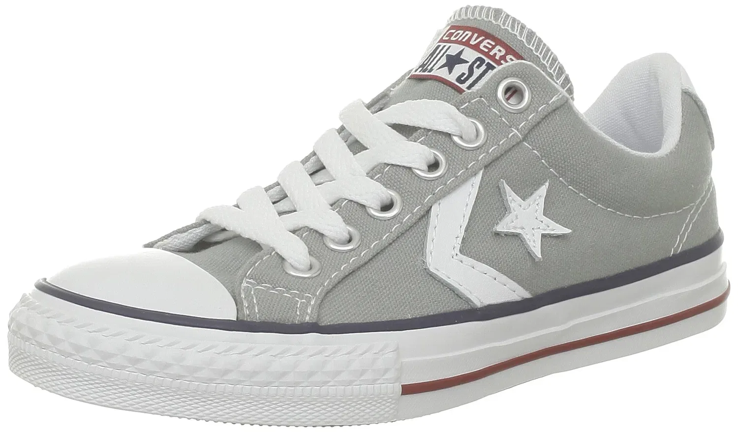 Детские кеды для мальчиков с принтом Star Player Ox Converse, Multicoloured Limestone Grey White