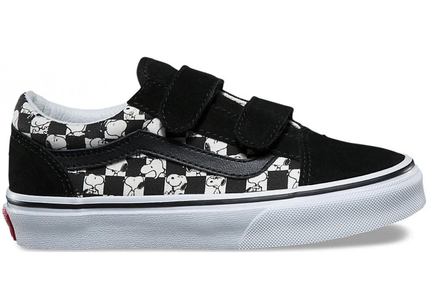 Детские кеды с принтом Vans Old Skool, Snoopy/Checkerboard