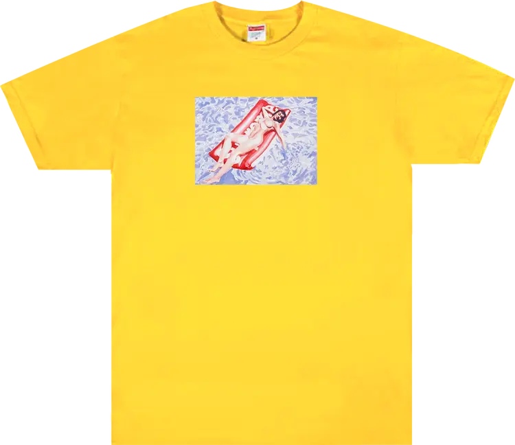 

Футболка Supreme Float Tee 'Yellow', желтый