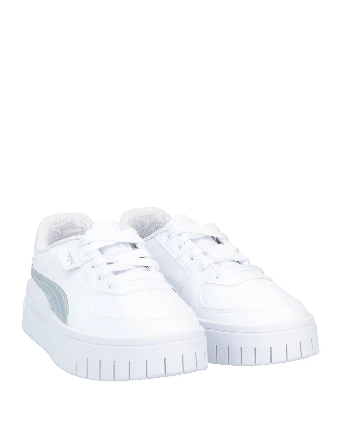 Детские кроссовки для девочек на платформе Cali Dream Iridescent Jr Puma, белый — фото 2