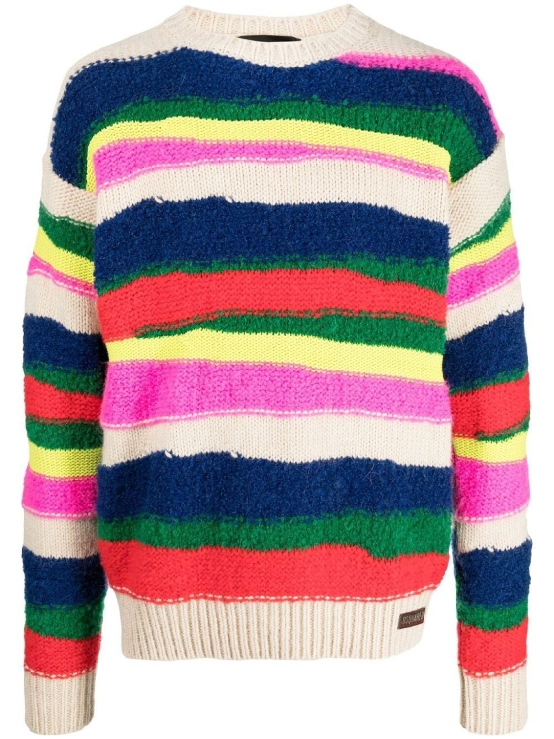 

Dsquared2 striped crew neck jumper, нейтральный цвет