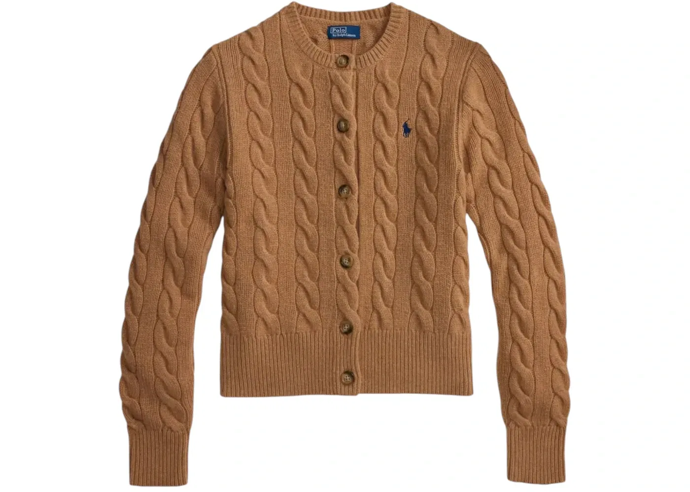 Женский кардиган-свитер Camel Melange Polo Ralph Lauren, Collection Camel Melange
