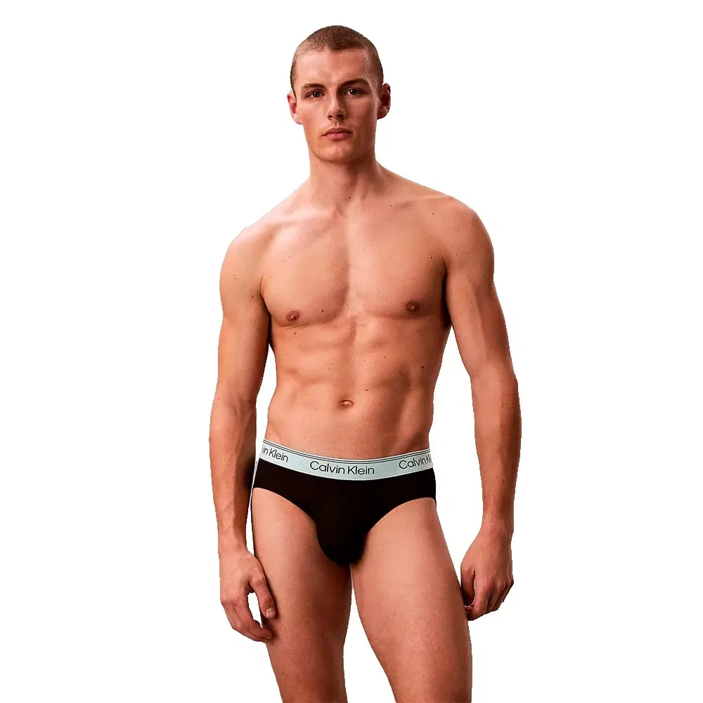 Комплект трусов Calvin Klein Microfibre Stretch, 3 предмета, черный — фото 2