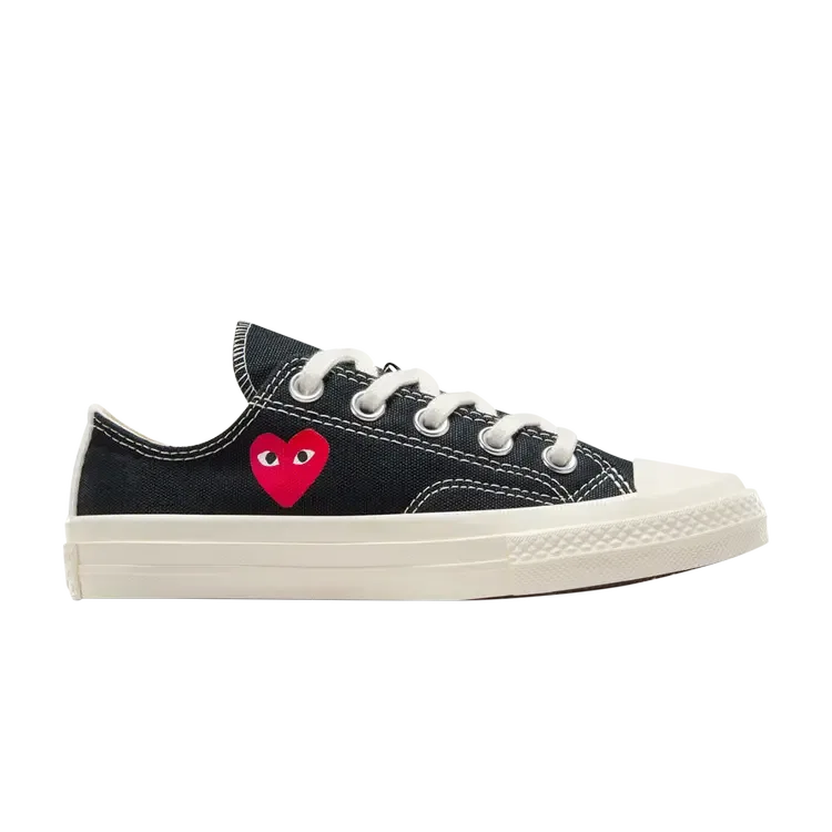 Кроссовки Comme des Garçons PLAY x Chuck 70 Low PS, цвет Single Heart - Black