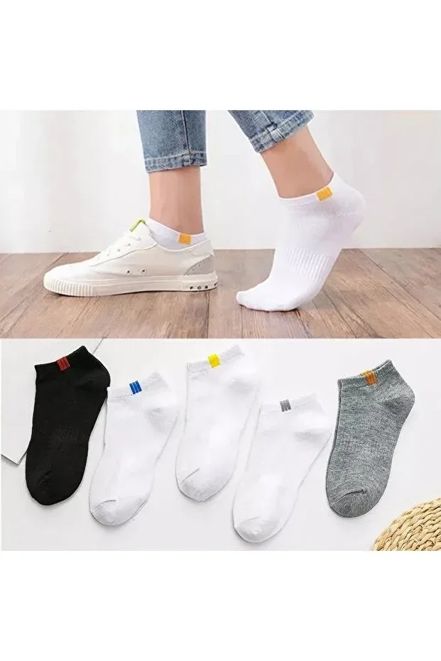 Детские носки-пинетки набор из 5 пар Sba Socks, White